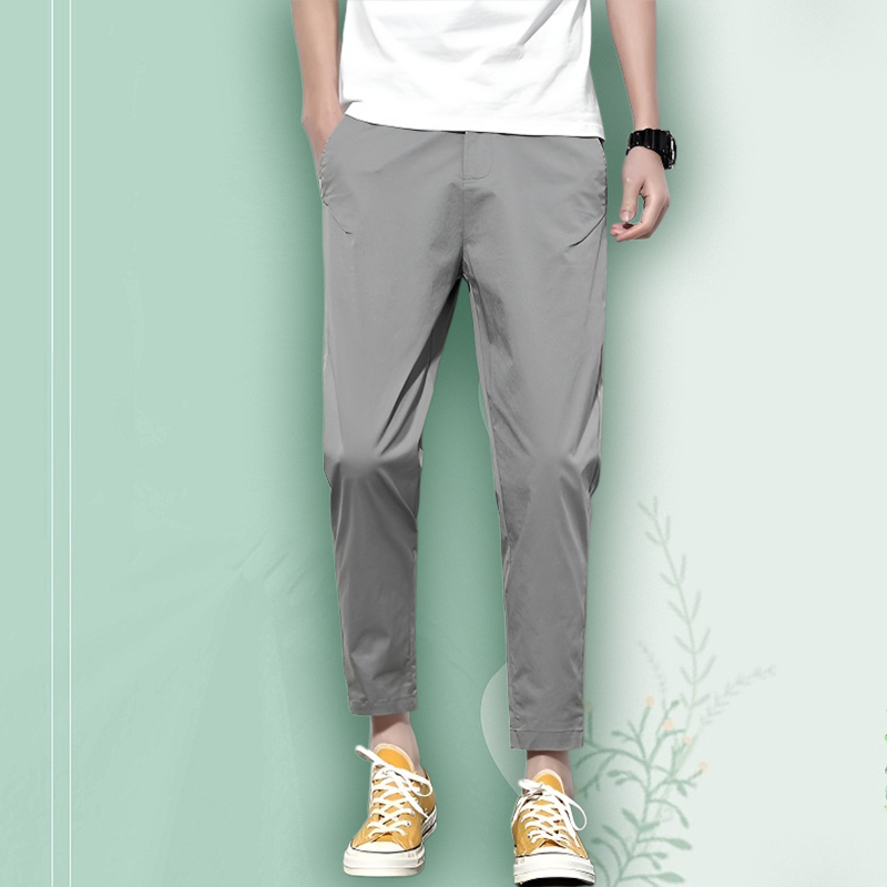 Tapered Nine Pants Casual Pants Thin Section Outdoor Ice Silk Tapered