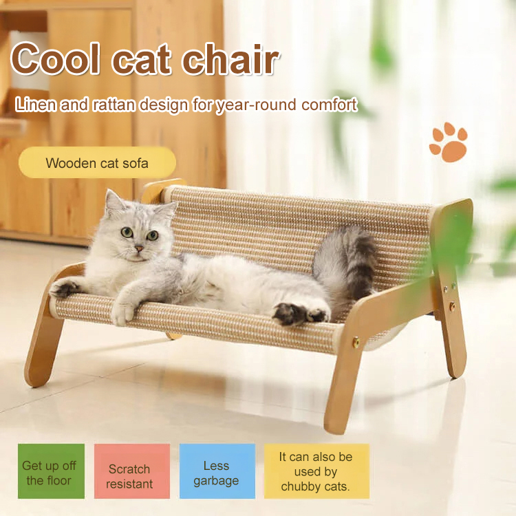 😽Sisal Cat Scratching Mat Lounger Nest