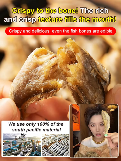 [200-Count/Box] Ready-to-Eat Savory & Crispy Dried Small Yellow Croaker ❤ Non-Fried, Low-Calorie