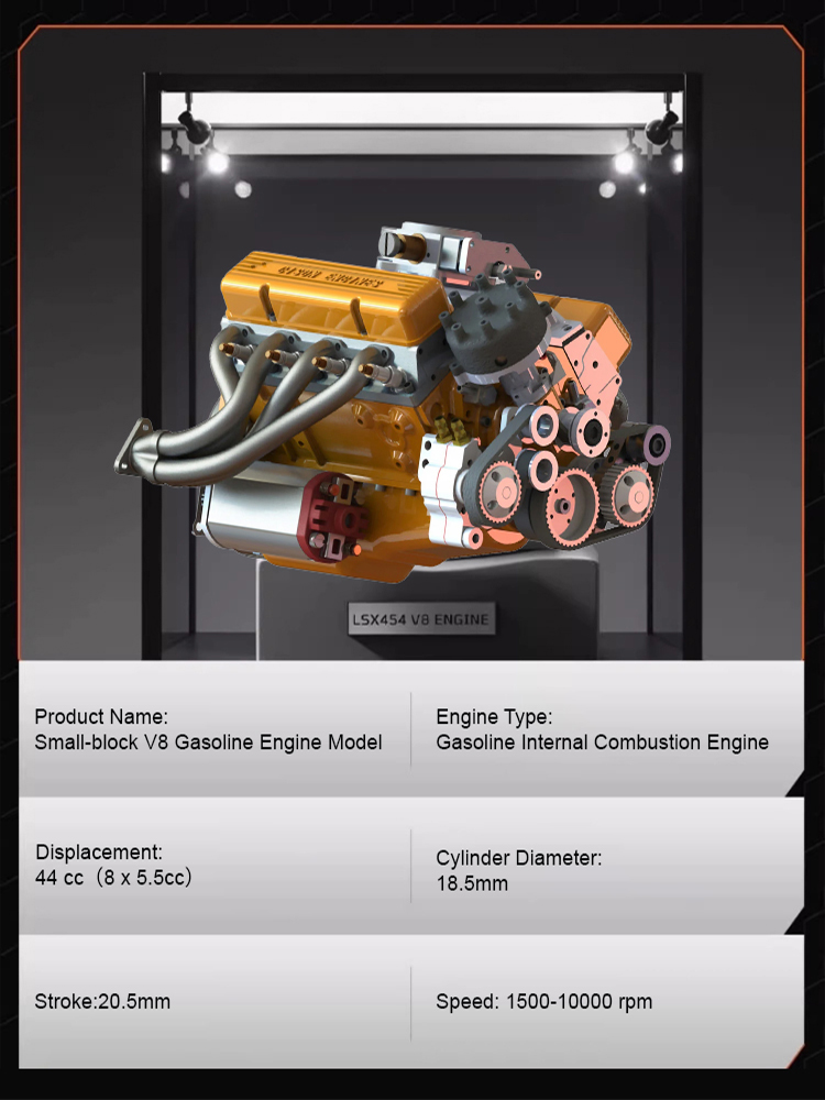  CISON V8 Mechanical Engine Assembly Kit | Motorised Working Pistons | Realistic STEM Hobby Design 🏎️⚙️