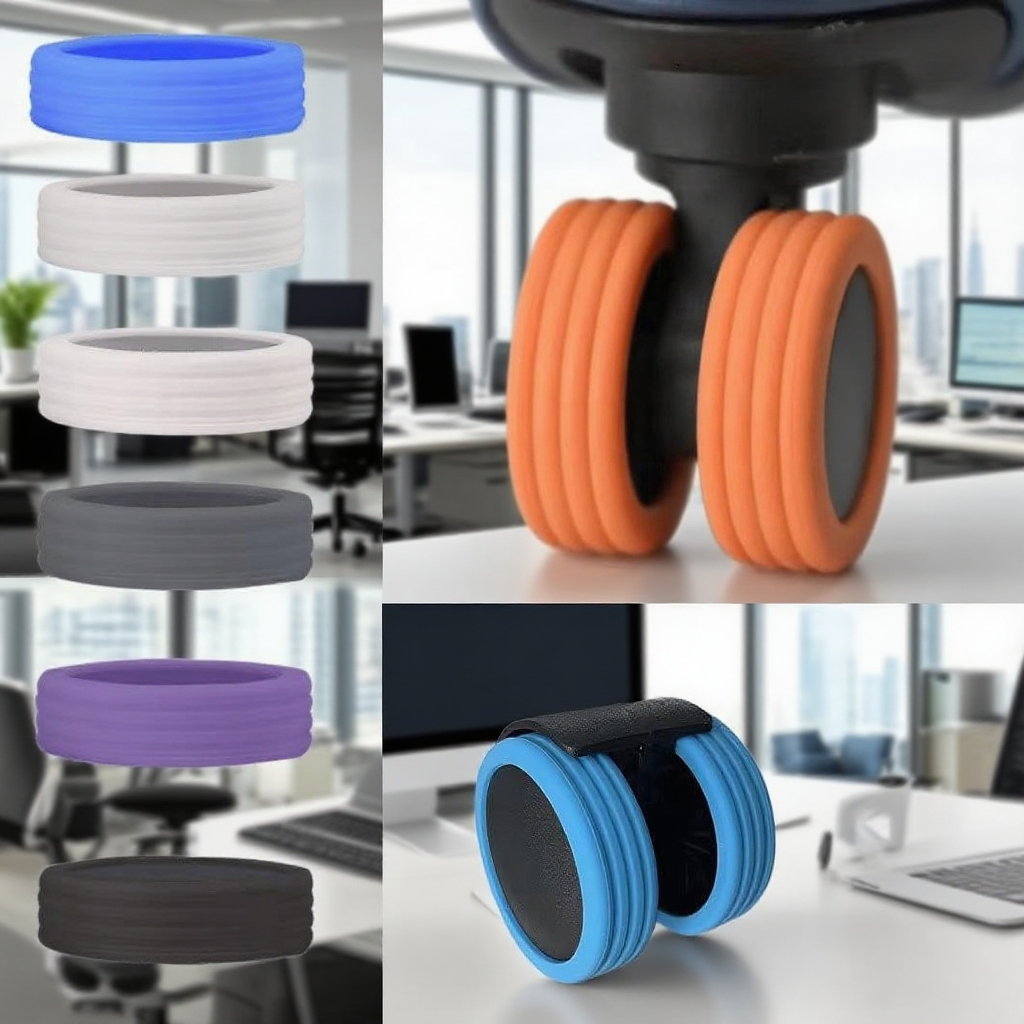 Silikonový návlek na kolečka kufru pro tiché cestování