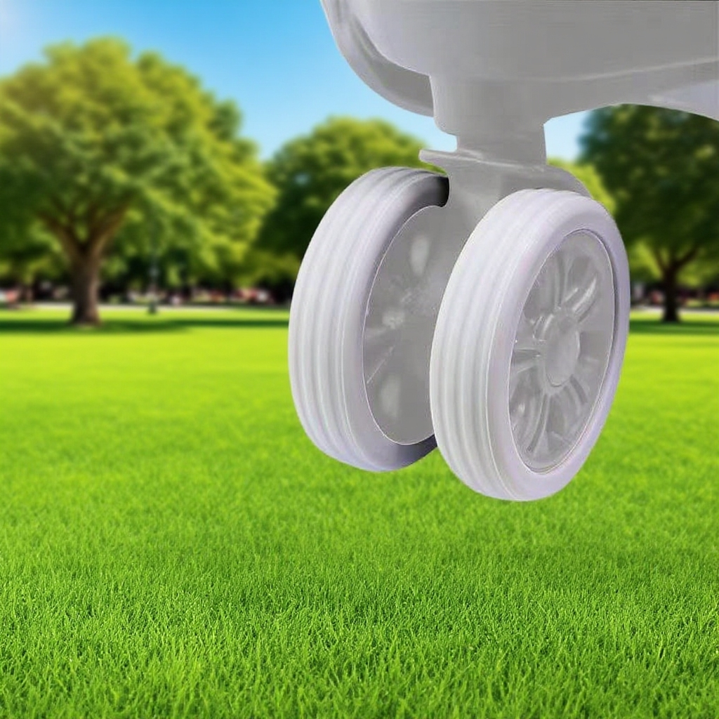 Silikonový návlek na kolečka kufru pro tiché cestování