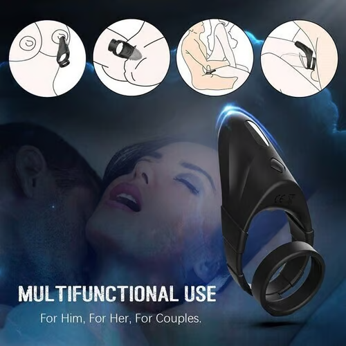 10 Vibrations Double Cock Rings(delayed ejaculation)