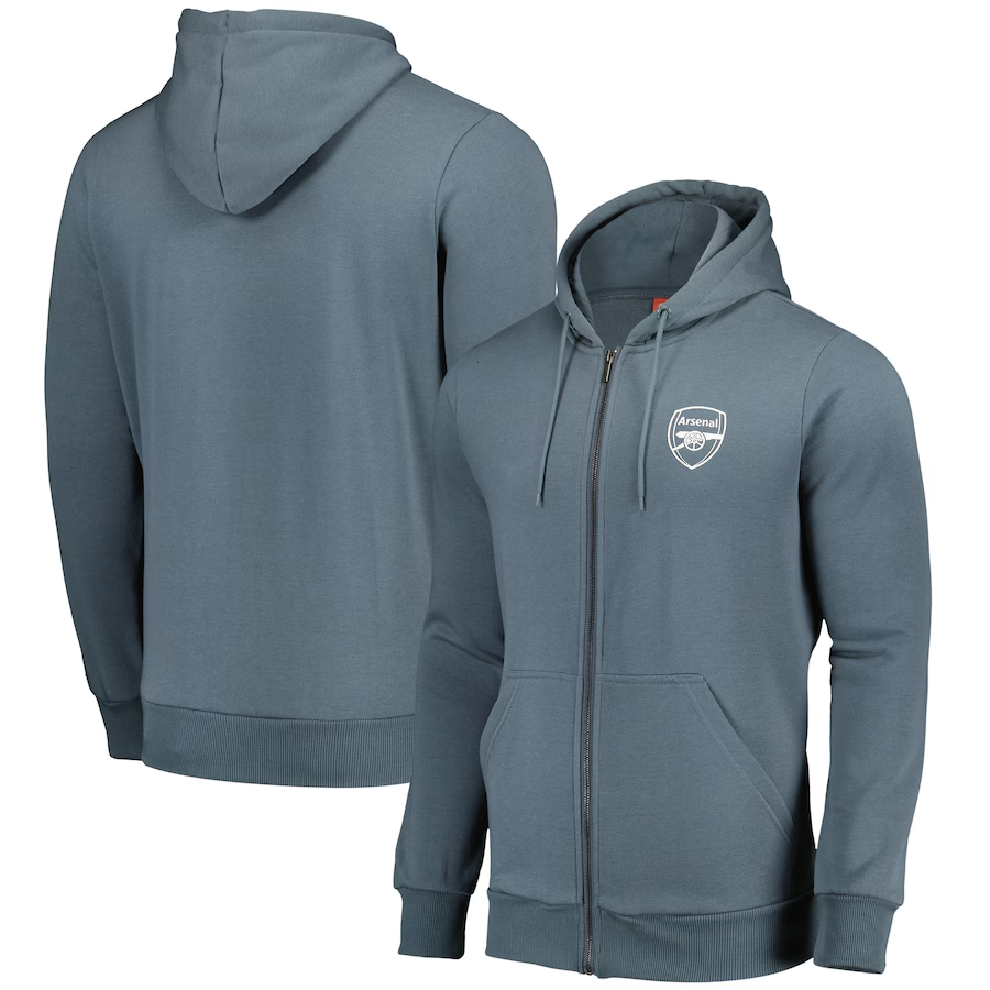 Arsenal Full Zip Hoodie - Stormy Weather