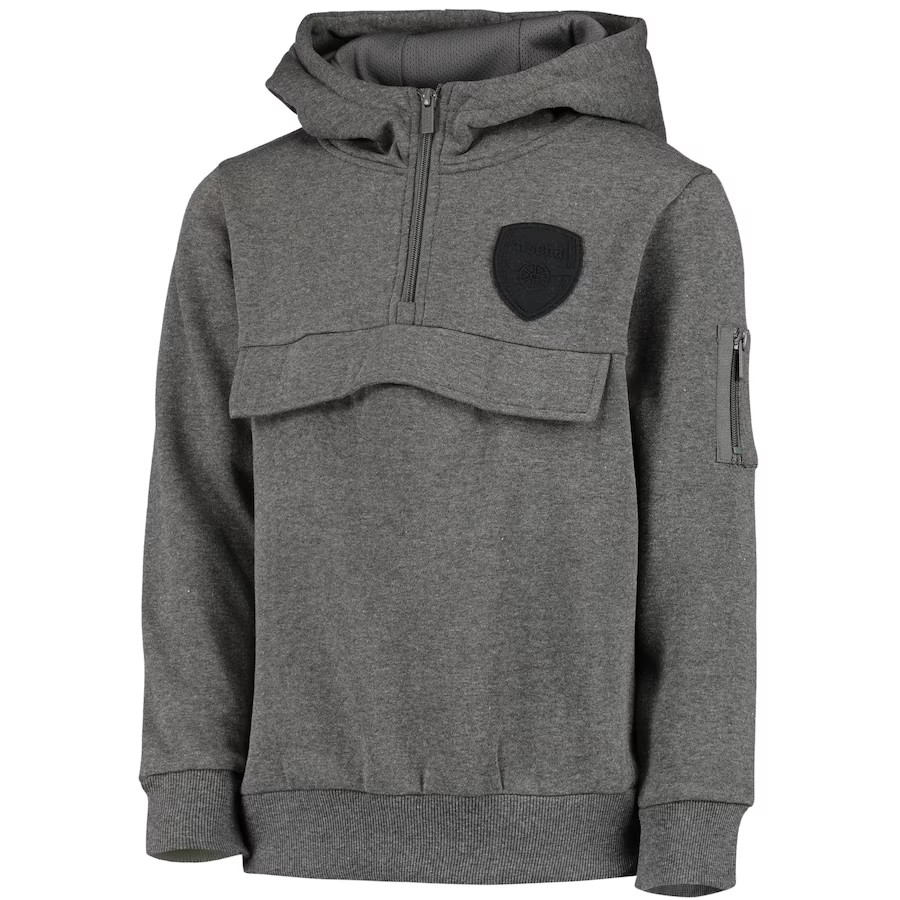 Arsenal Mono Logo 1/4 Zip Hoodie