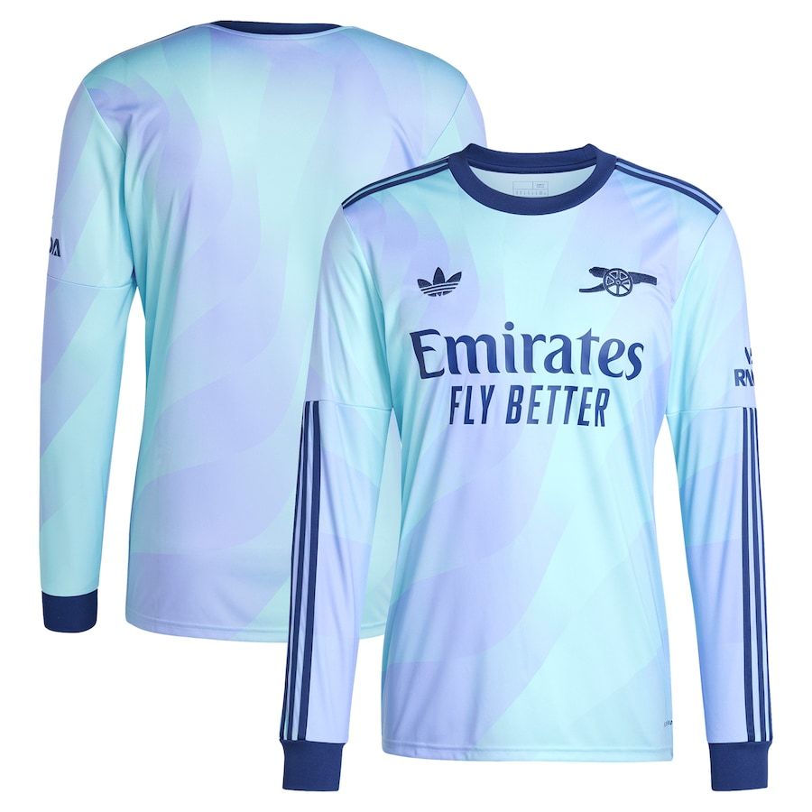Arsenal adiQDFdas 24/25 Third Replica Long Sleeve Jersey