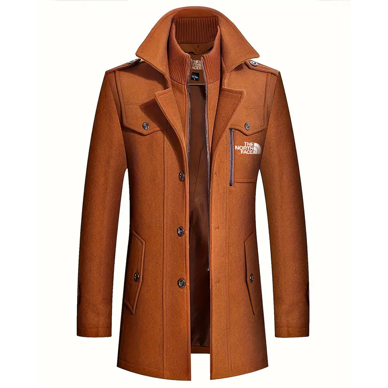 2024 TNF®-Winter Warmth Men's Solid Color Jacket - Double Lapel