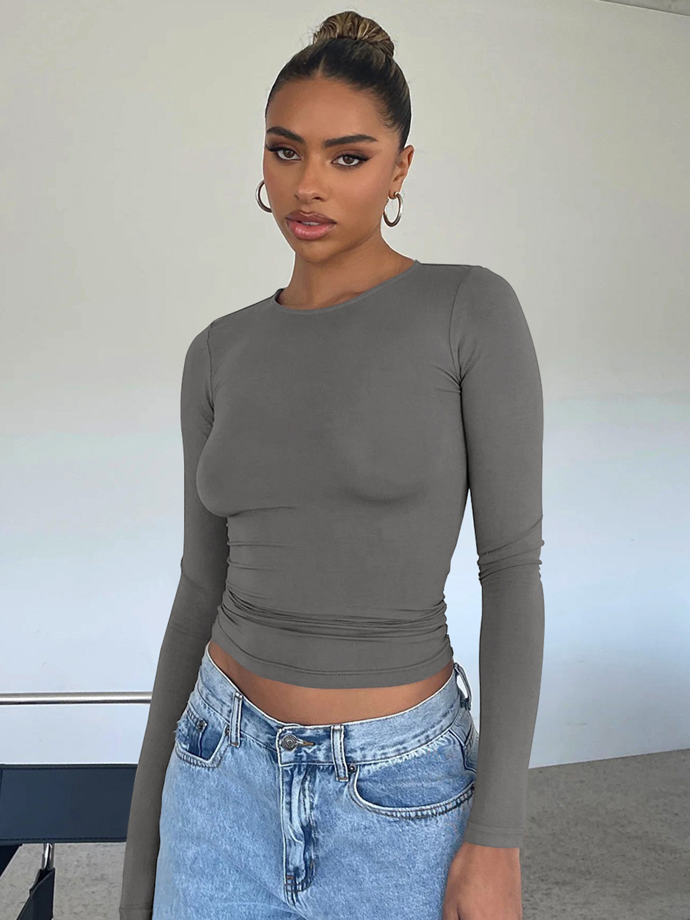 Casual Comfortable Breathable Stretch Long Sleeve Top