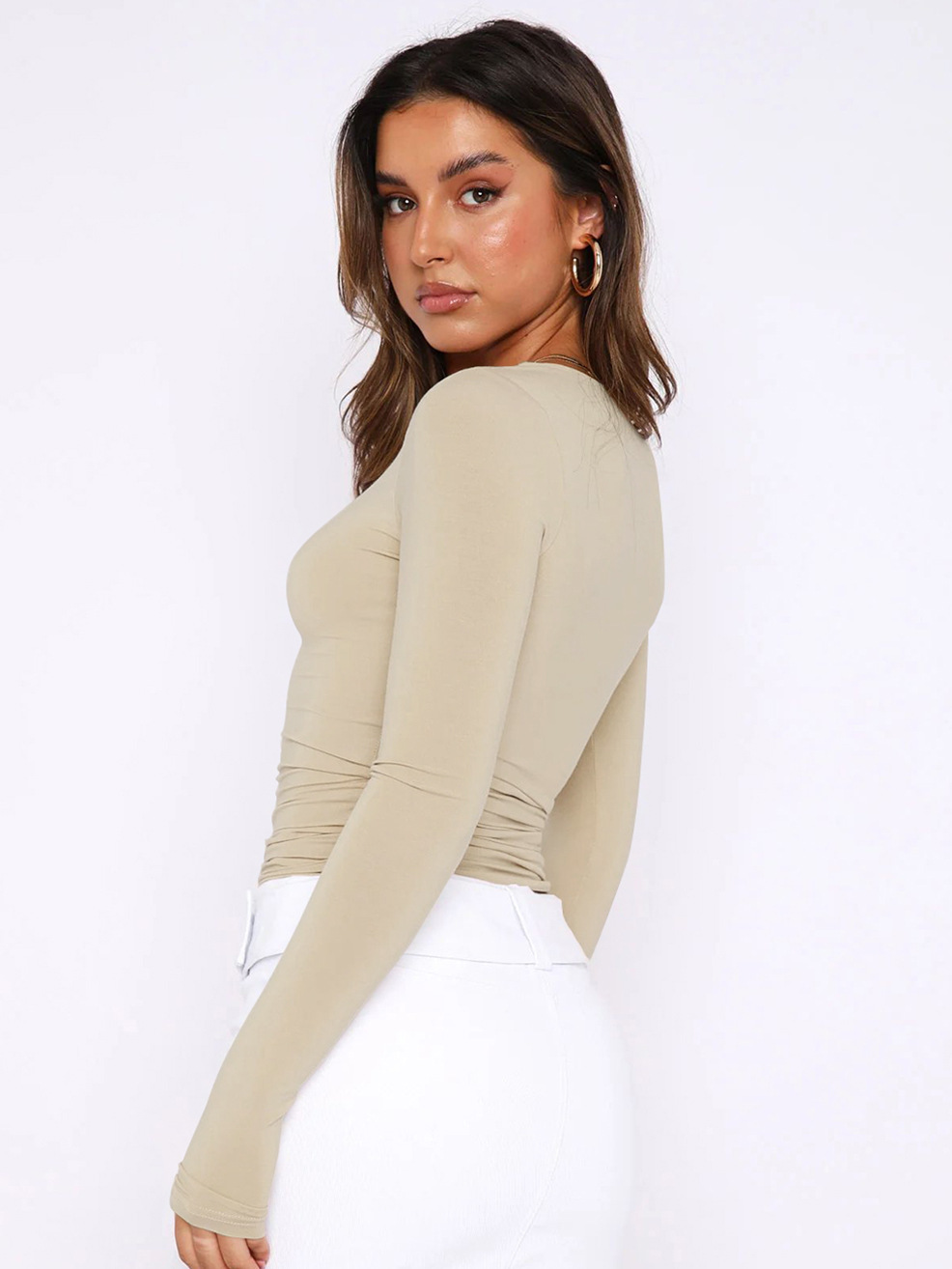 Casual Comfortable Breathable Stretch Long Sleeve Top