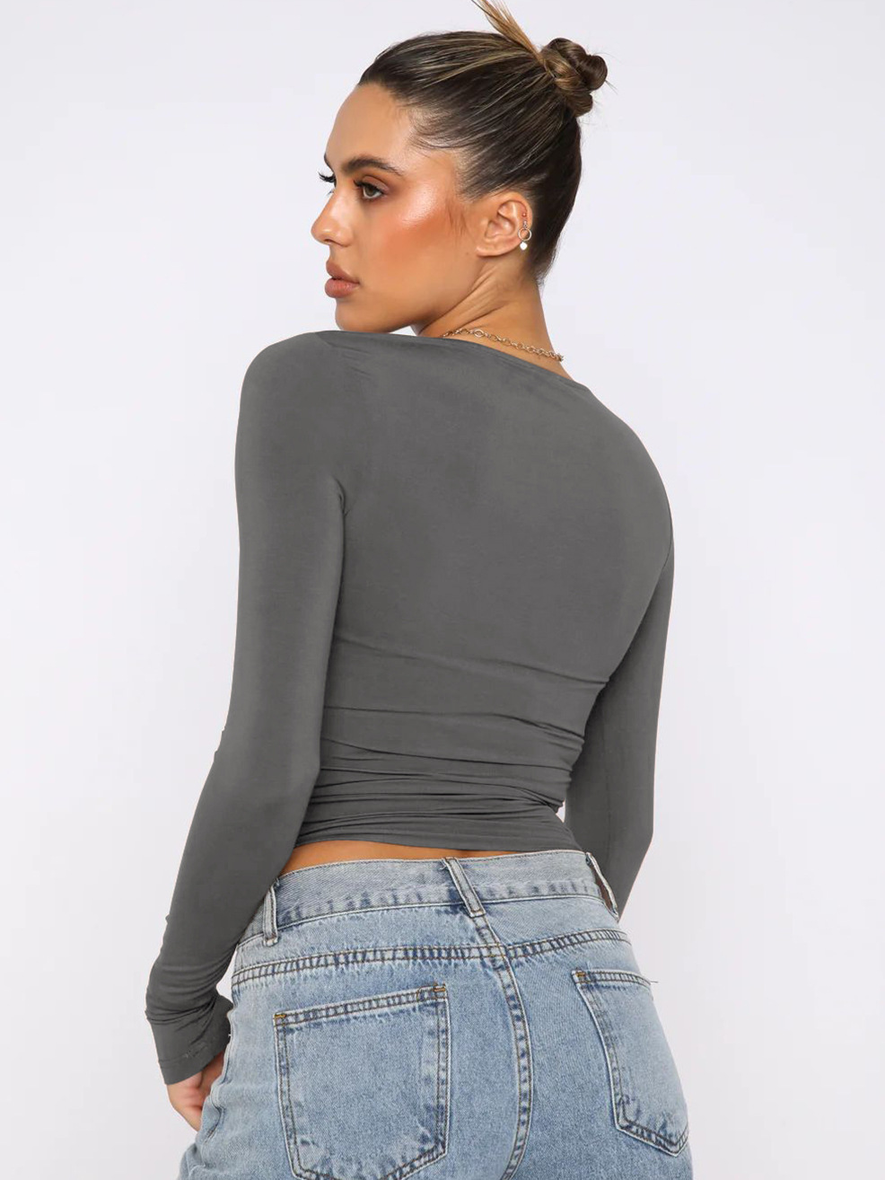 Casual Comfortable Breathable Stretch Long Sleeve Top