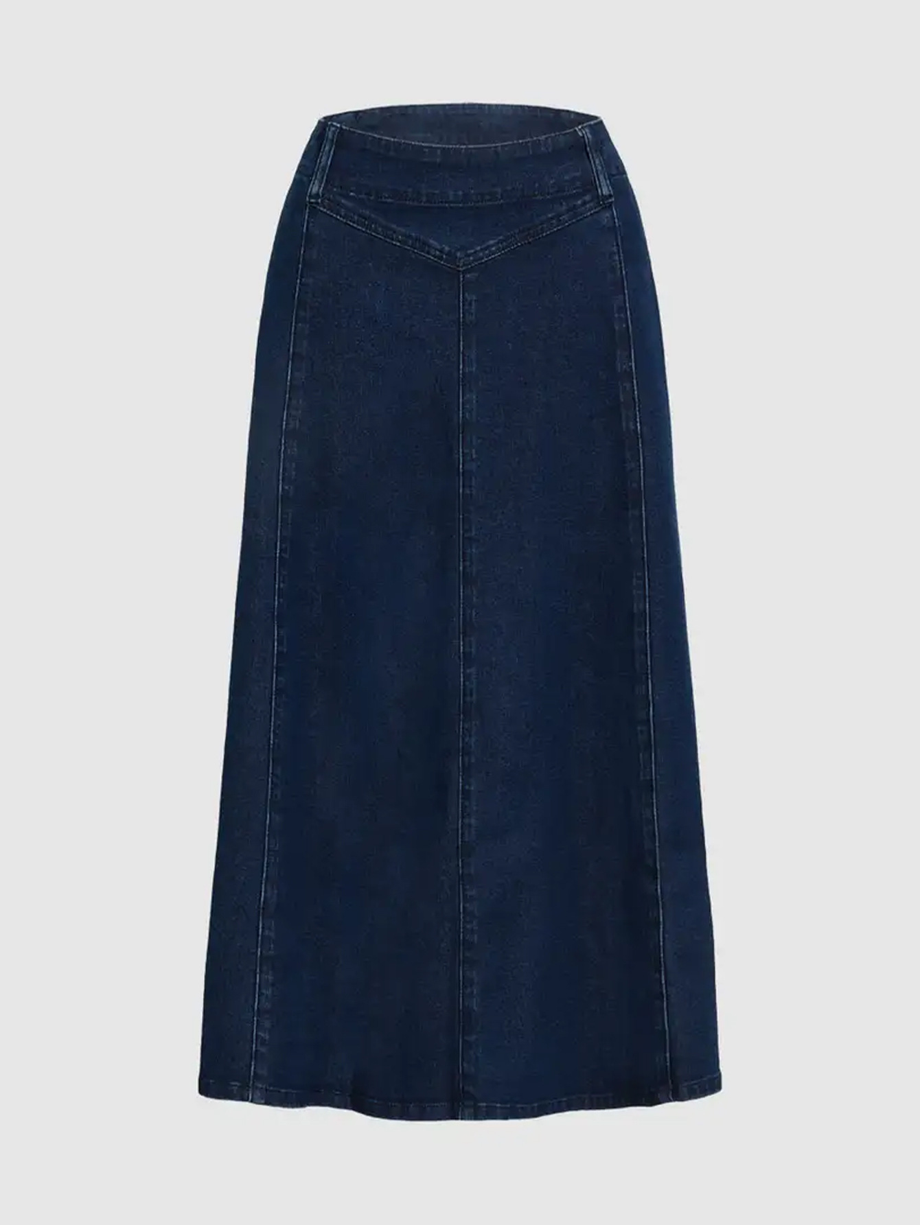 Casual A-line Light Washed Denim Skirt