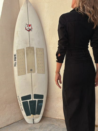 Elegant Slit Hem Long Sleeve Denim Midi Dress