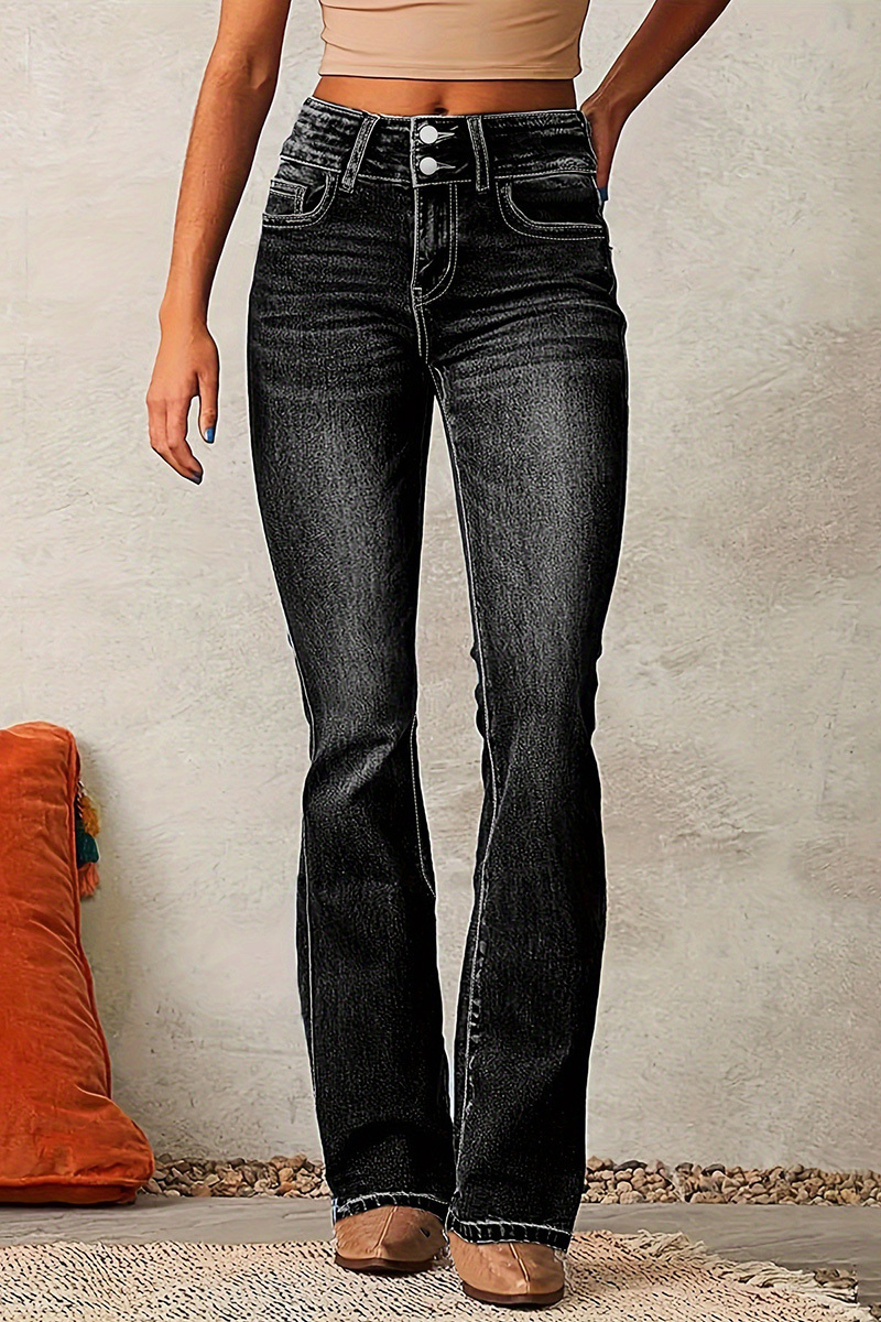 Women's Vintage Stretch Washed Jeans