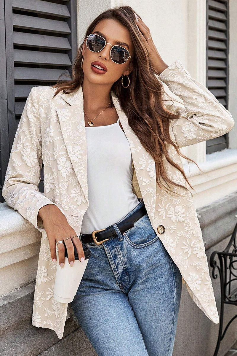 Fashion Jacquard Office Readyr Blazer