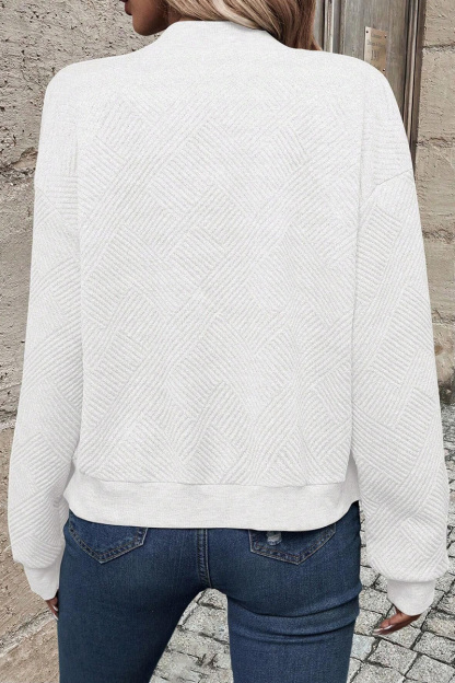 Casual Solid Color Zip Up Baseball Jacket