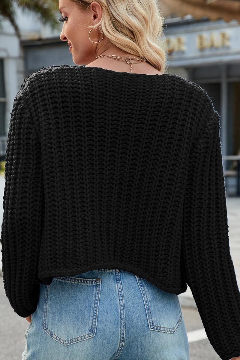 Casual Soft Chunky Knit Cardigan