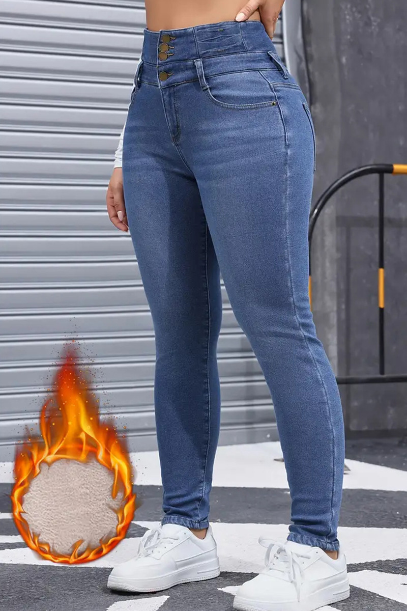 Women’s Fleece-Lined Stretch Skinny Jeans