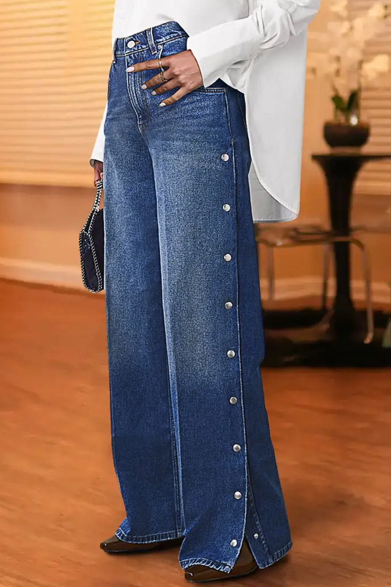 Women’s Heart Stud Denim Pants