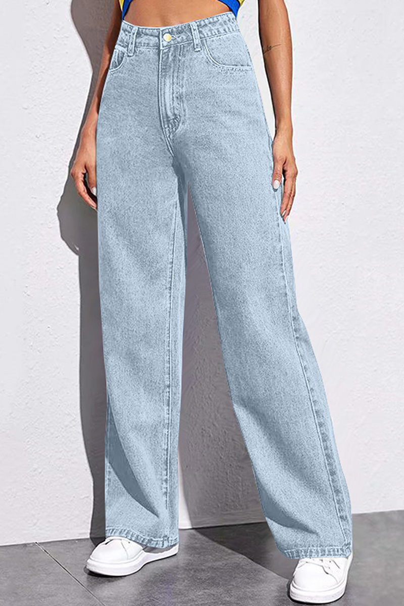 Women's Vintage Dropped Hem Jeans