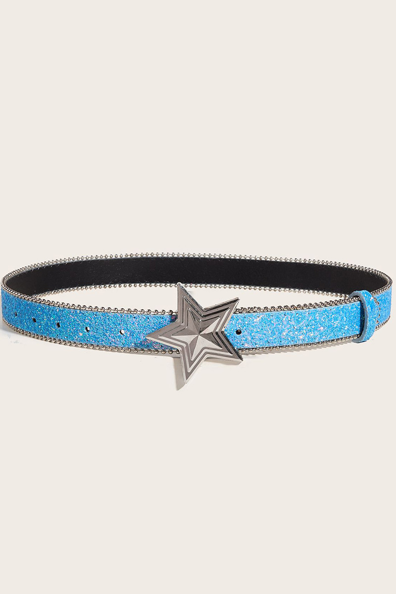 Ladies' Sequin Snap Closure Belt