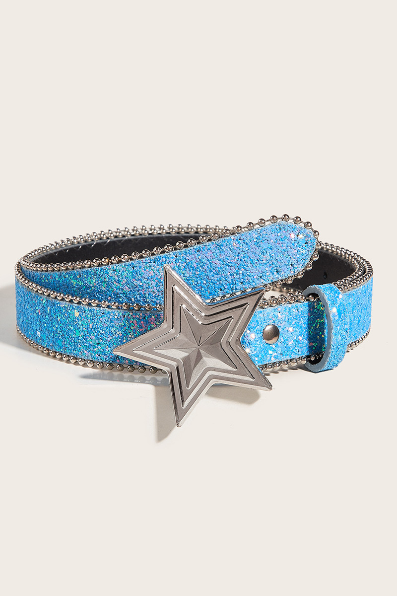 Ladies' Sequin Snap Closure Belt