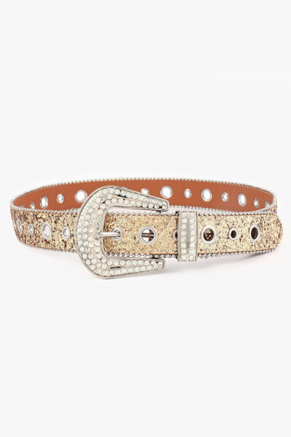 Wishbling Crystal Rhinestone Sequin Belt