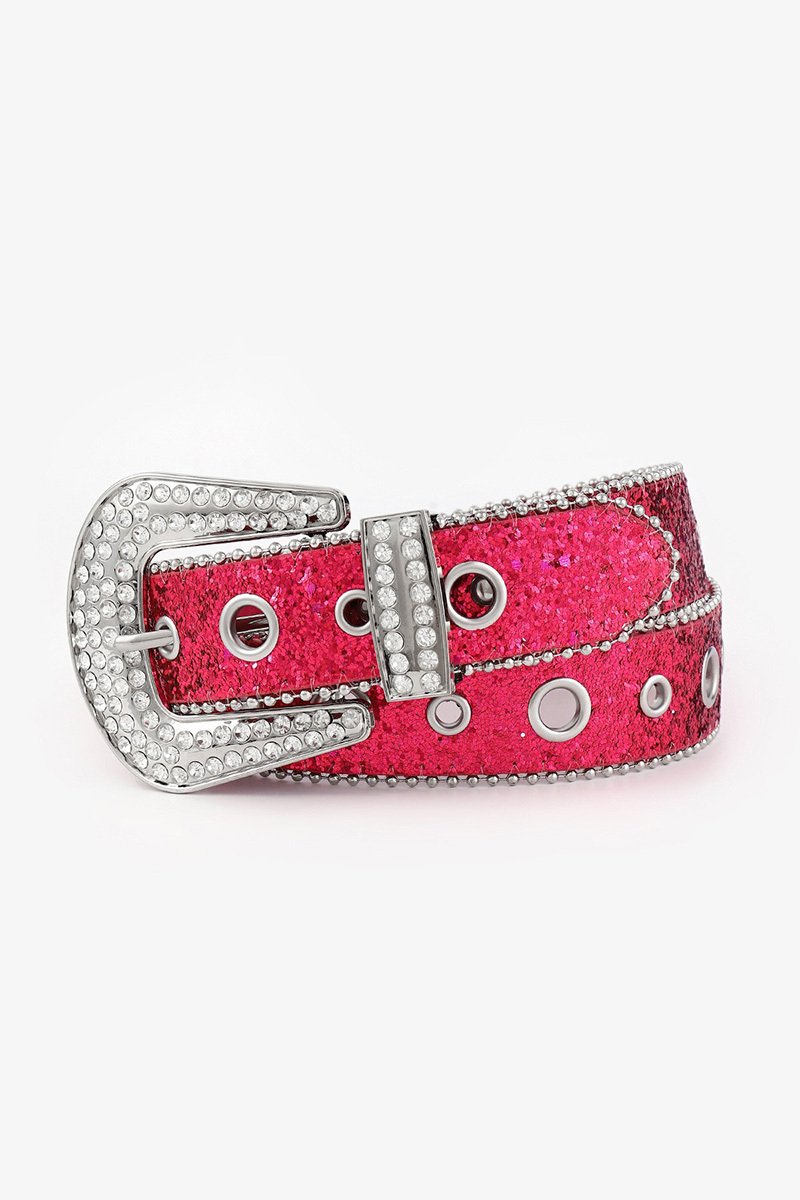 Wishbling Crystal Rhinestone Sequin Belt