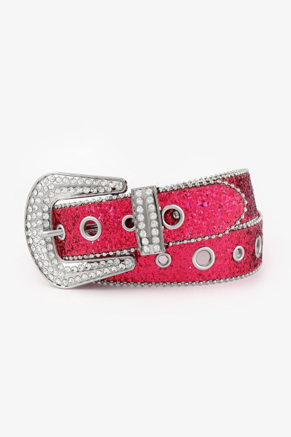 Wishbling Crystal Rhinestone Sequin Belt