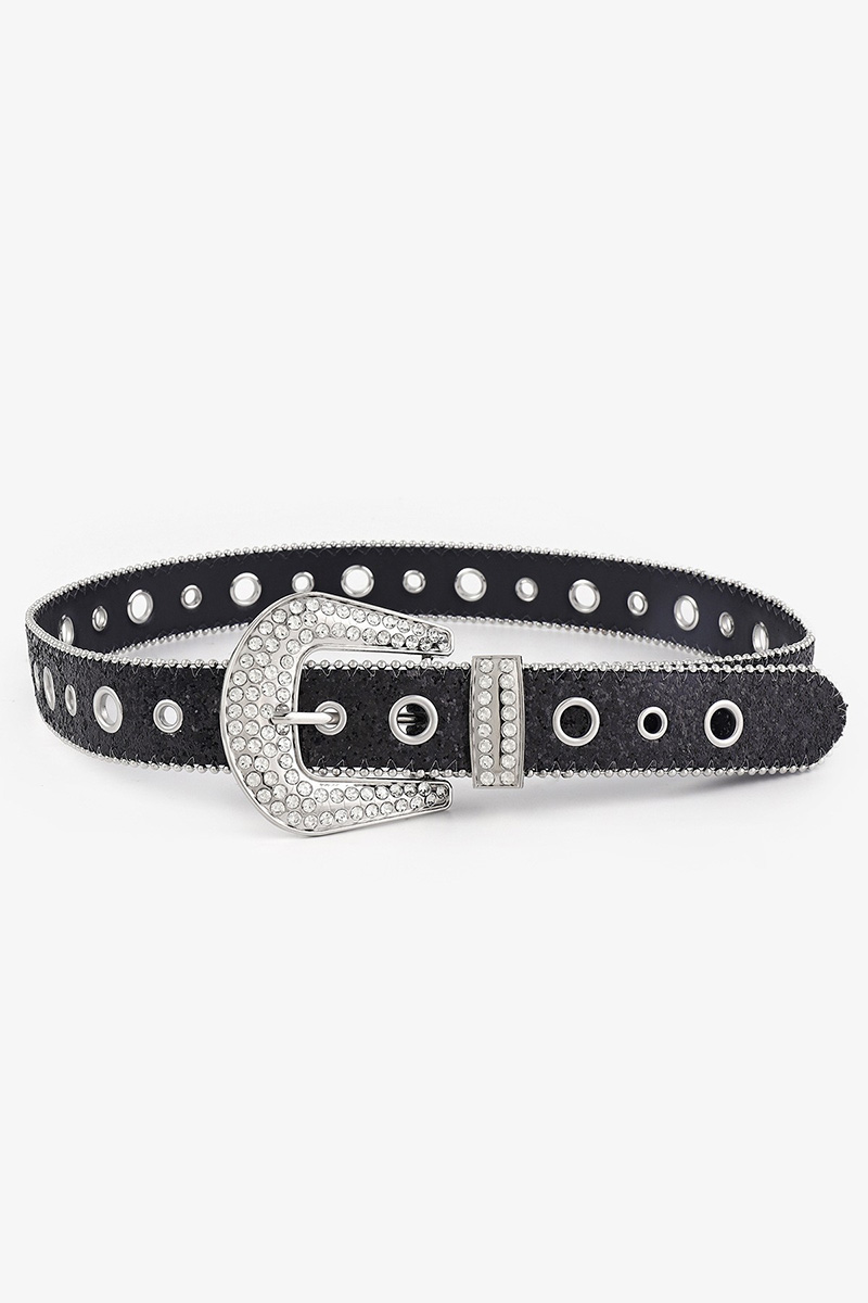 Wishbling Crystal Rhinestone Sequin Belt