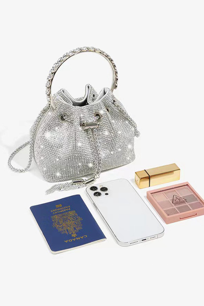 Women's Fully Studded Chain Strap Crossbody Bag