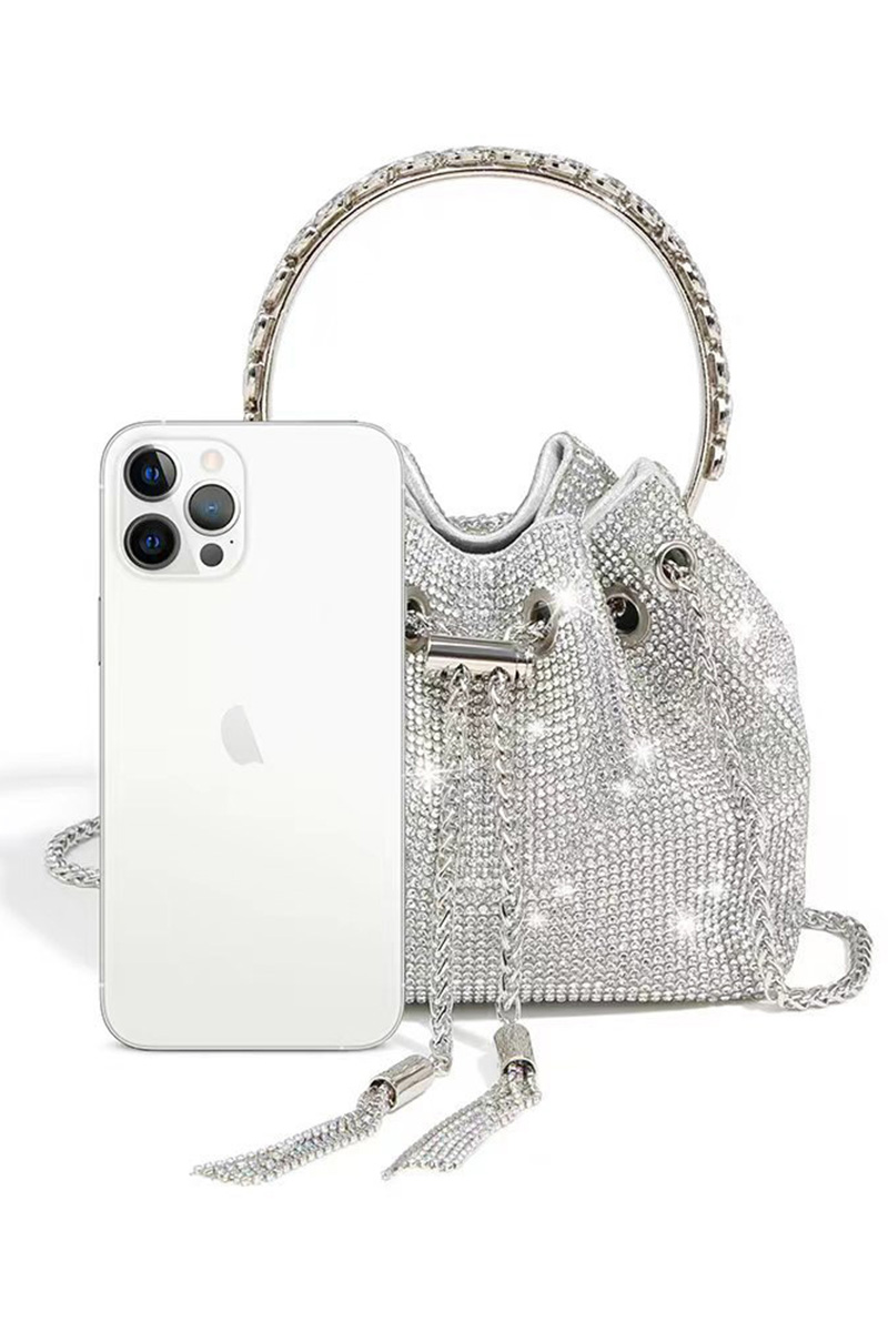 Women's Fully Studded Chain Strap Crossbody Bag