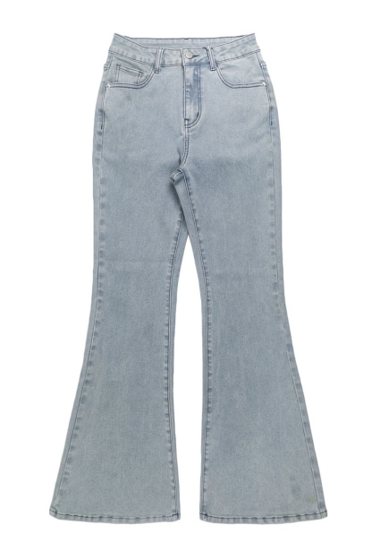 Ladies's Feminine Urban Bootcut Blue Jeans