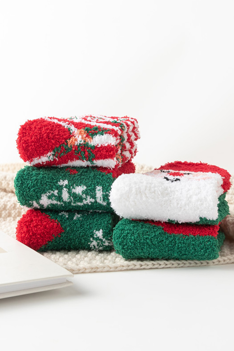 Women's Soft Fleece Anti-Slip Slipper Socks