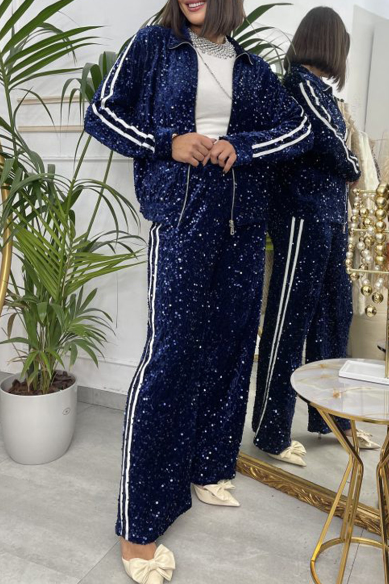 Ladies' Chic Adaptable Sequined Outfit Suit