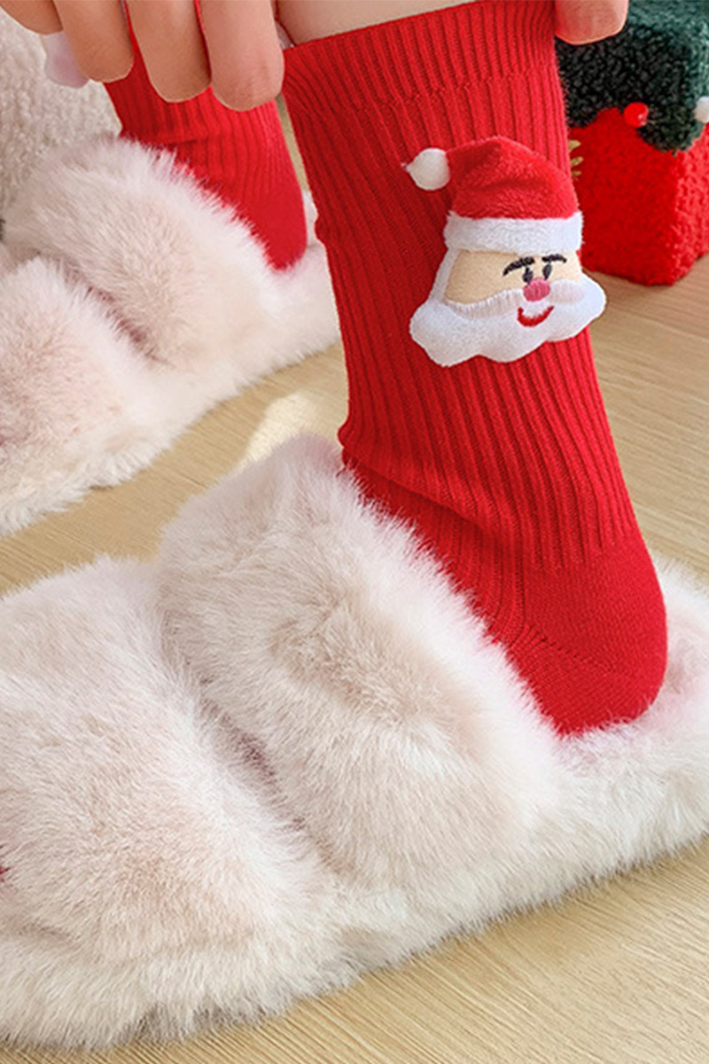 Cute Cartoon Mid-Calf Cotton Socks For Women