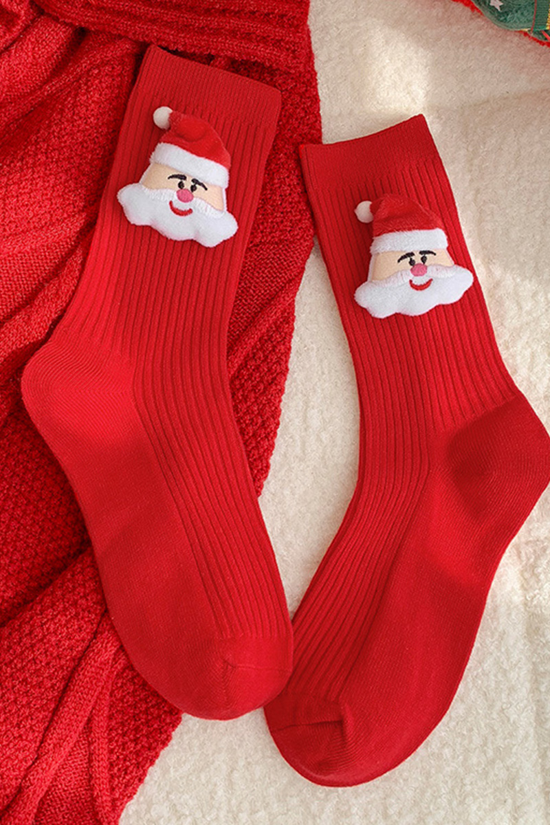 Cute Cartoon Mid-Calf Cotton Socks For Women