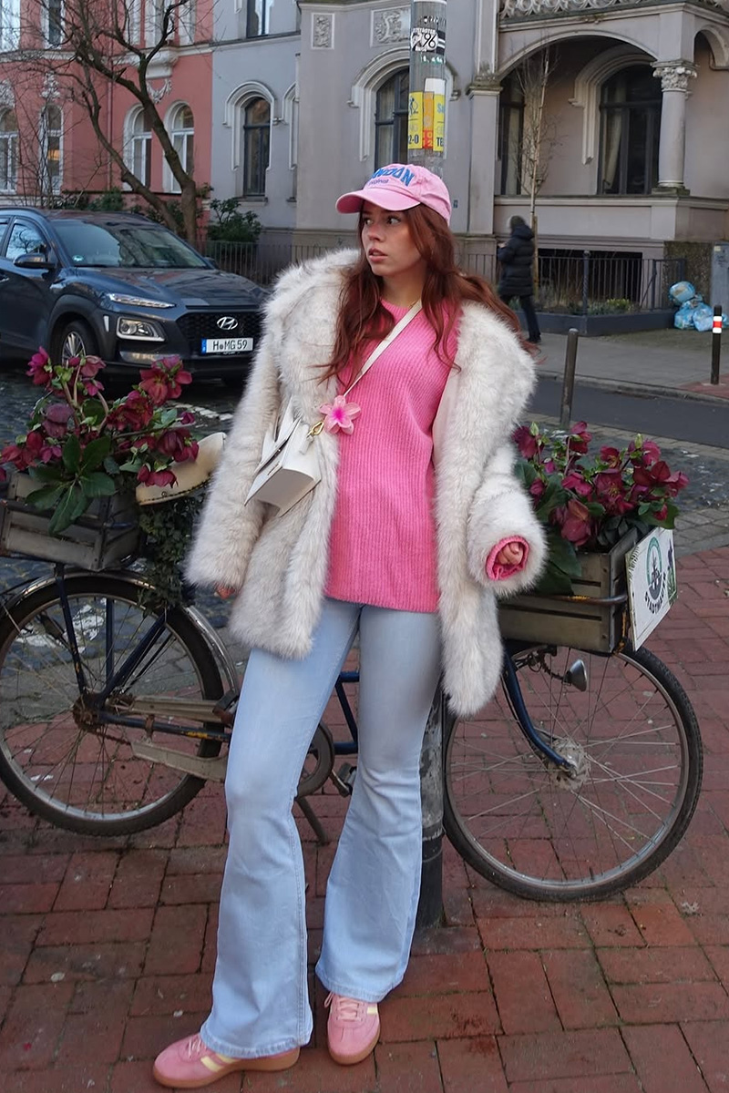 Ladies' Elegant Warm Mink Fur Coat