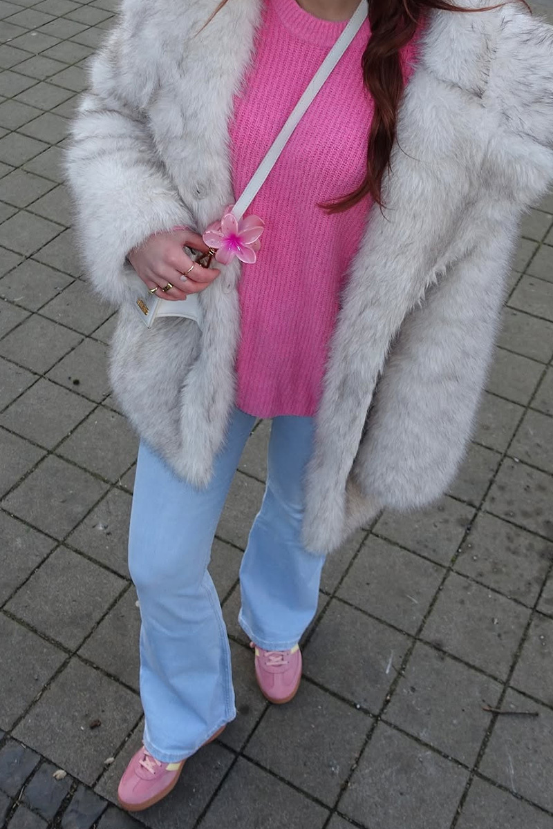 Ladies' Elegant Warm Mink Fur Coat