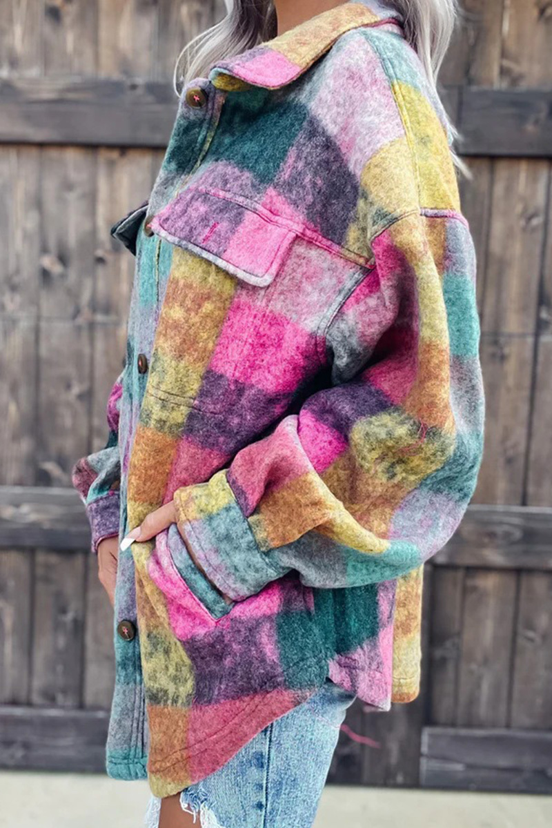 Women's Street Notched Lapel Long Sleeve Trench Coat