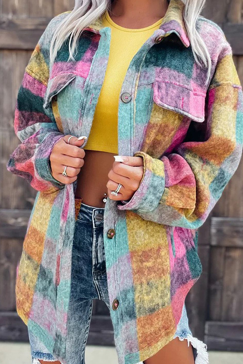 Women's Street Notched Lapel Long Sleeve Trench Coat