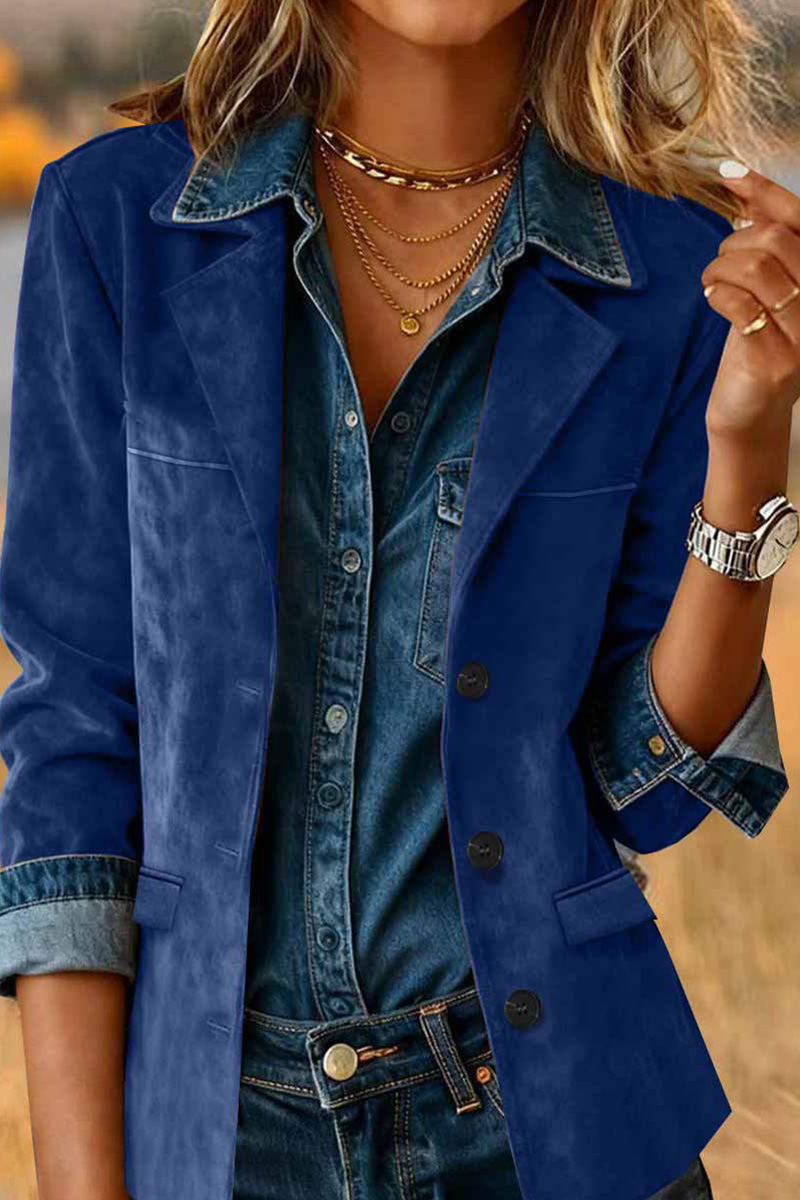 Ladies' Retro Faux Suede Coat