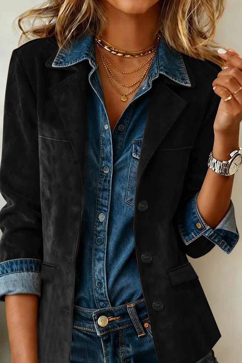 Ladies' Retro Faux Suede Coat