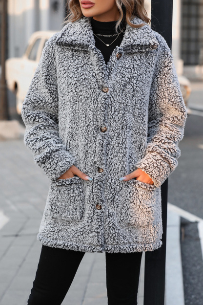 Ladies' Casual Relaxed Open-Collar Longline Coat