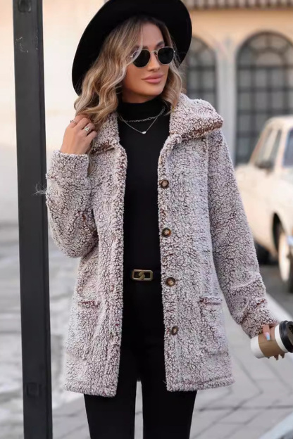 Ladies' Casual Relaxed Open-Collar Longline Coat