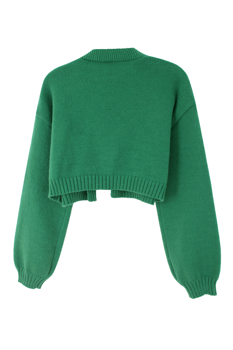 Gingerbread Man Pattern Knitted Sweater