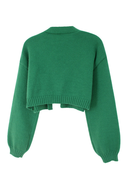 Gingerbread Man Pattern Knitted Sweater