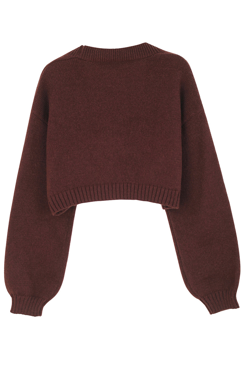 Gingerbread Man Pattern Knitted Sweater