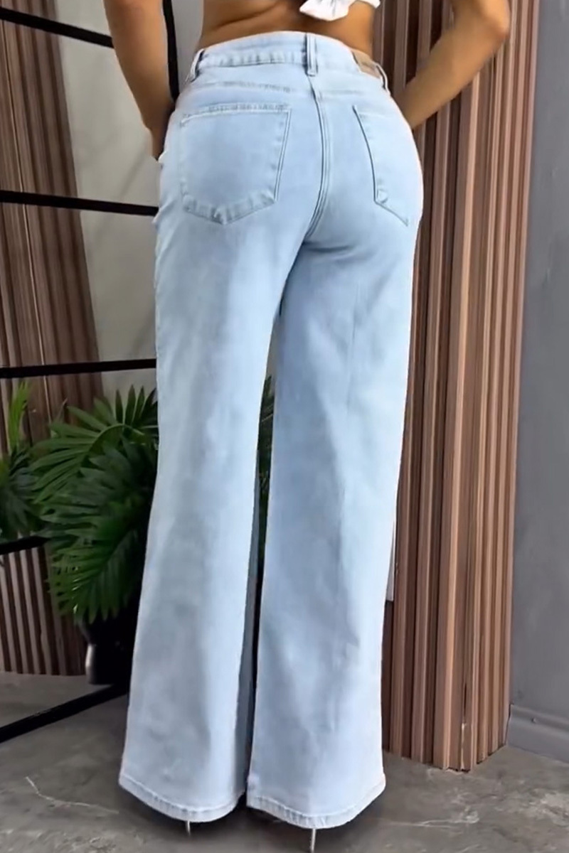 Ladies' Trendy Diamond-Studded Sparkling Stretch Jeans