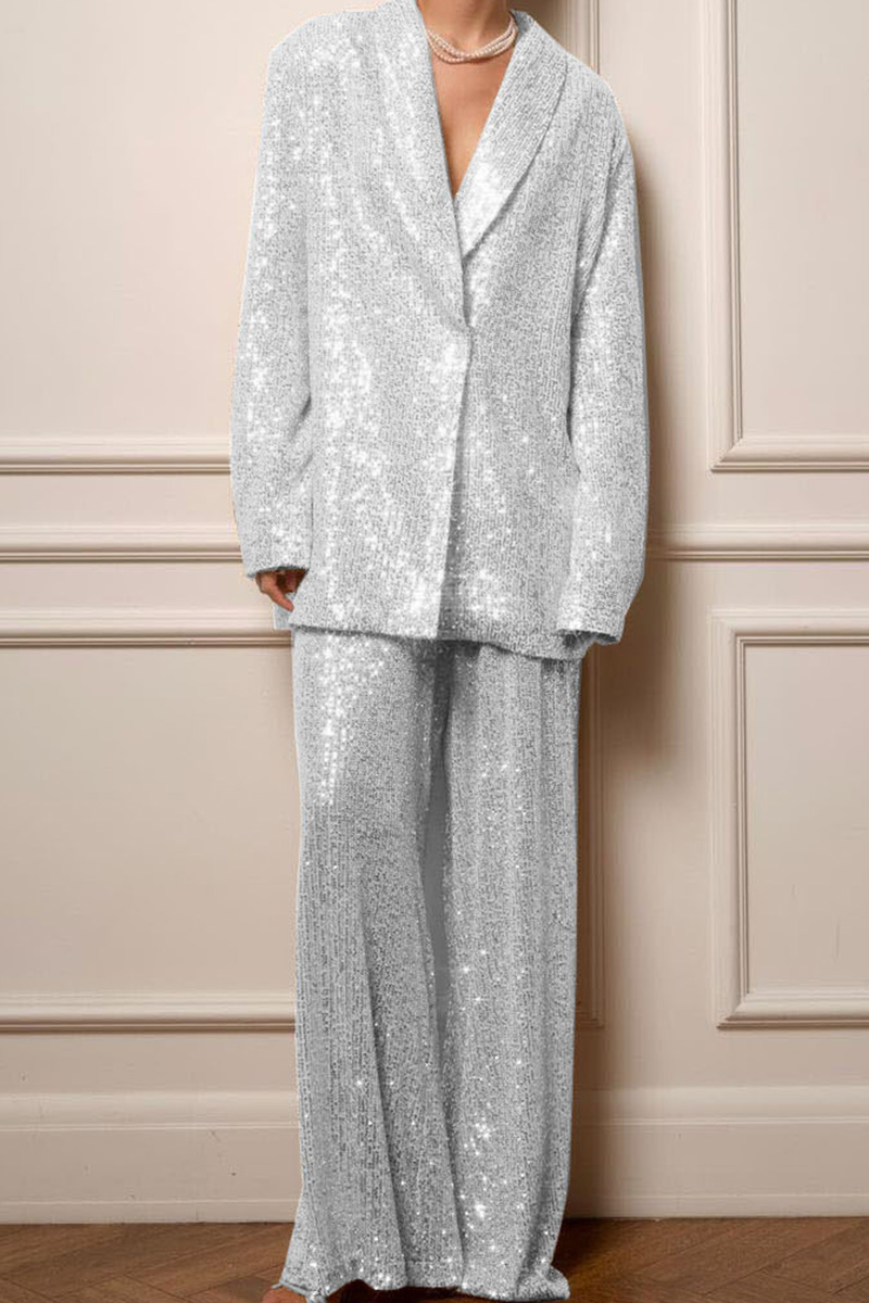 Glamorous Oversized Sequin Pants For Women
