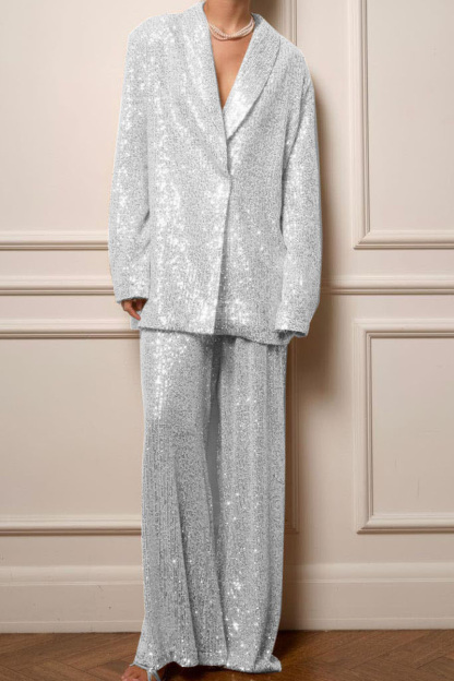 Glamorous Oversized Sequin Pants For Women